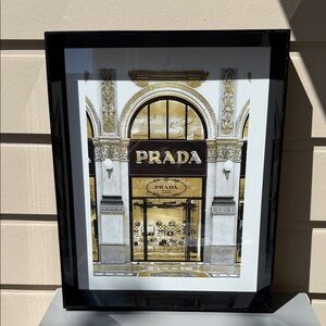 USED Z Gallerie Gold and Black Prada Art Print